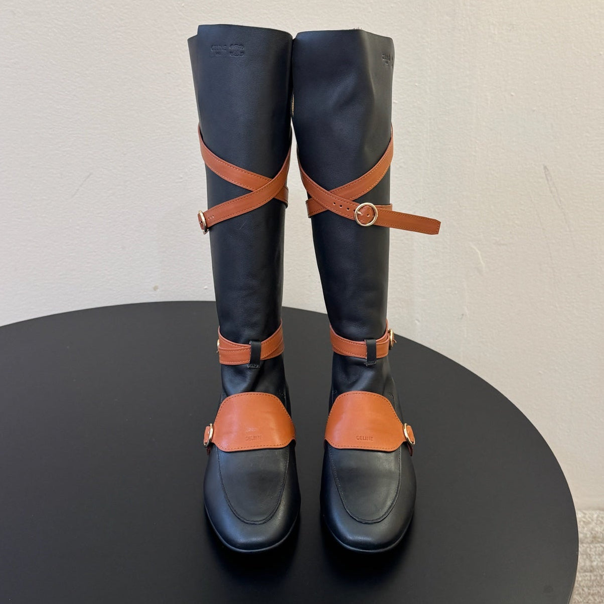 Celine 2026 Knee-High Boots Leather 104893