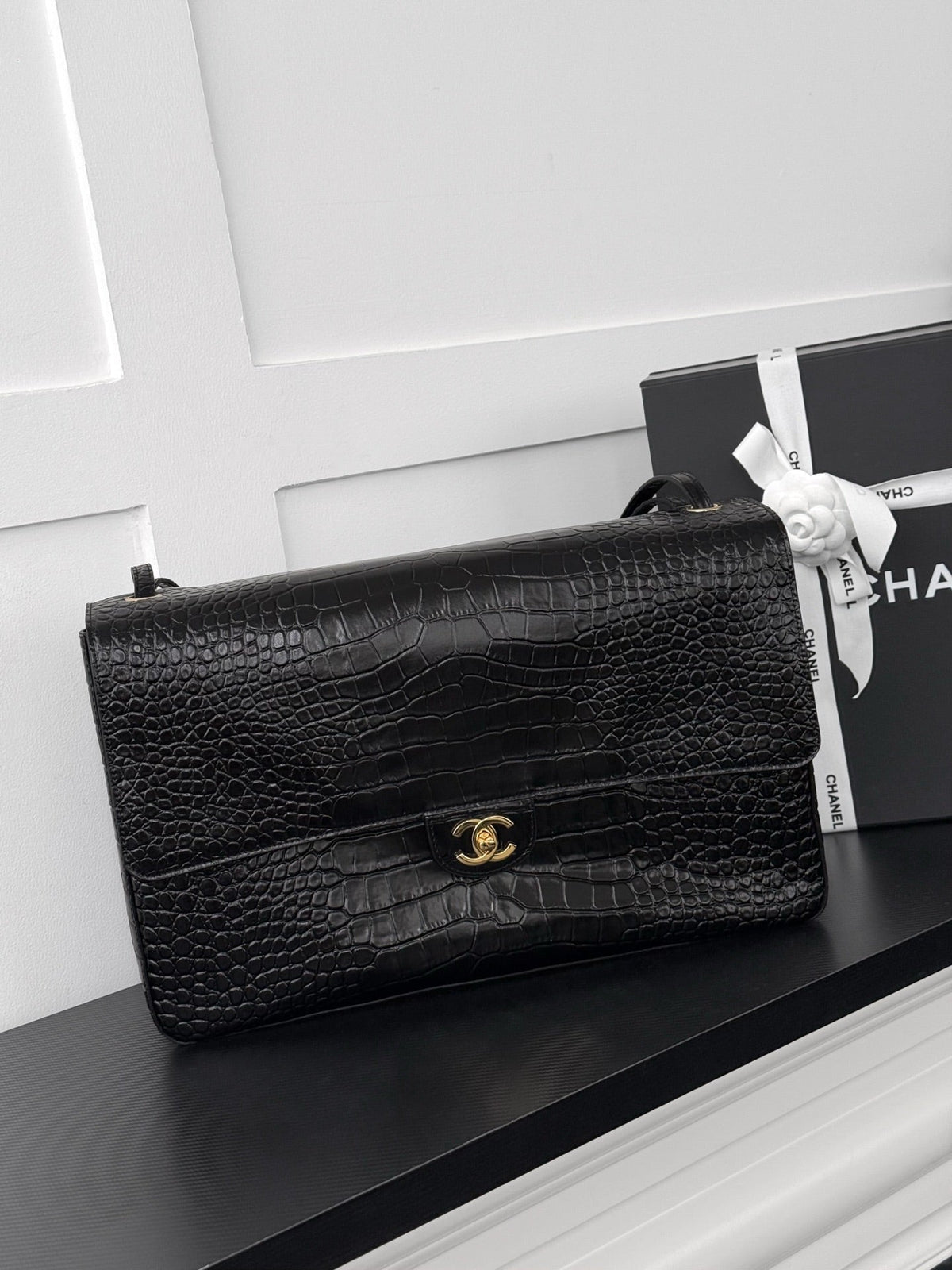Chanel 2026 Maxi Flap Bag Suede Leather 167416