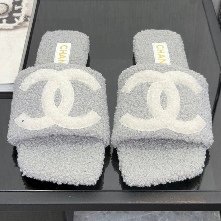 Chanel 2026 Square Toe Sandals Wool 128086