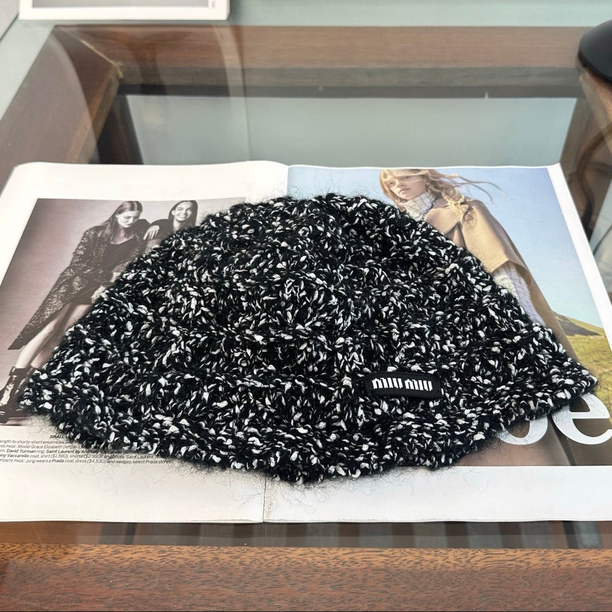 Miumiu Knitted Beanie Hat 497139