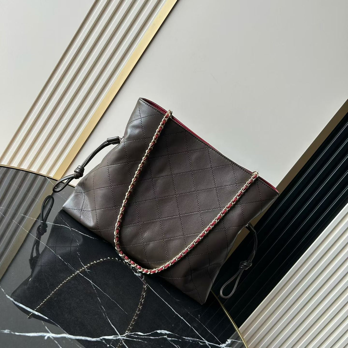 Chanel 2026 Quilted Lucky Tote Bag 30cm Leather