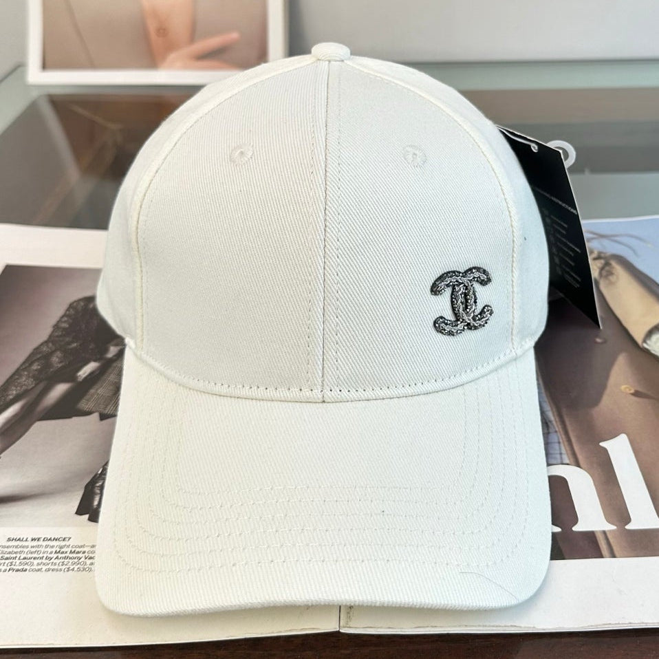 Chanel Cotton Baseball Cap Hat 512457