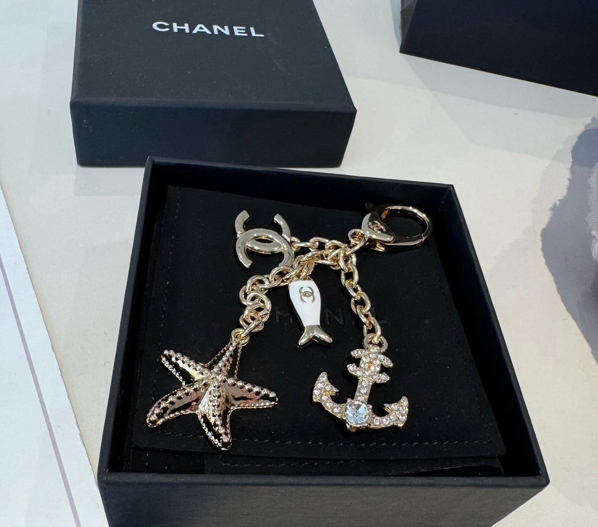 Chanel Fish Anchors Starfish Bag Charm 546178