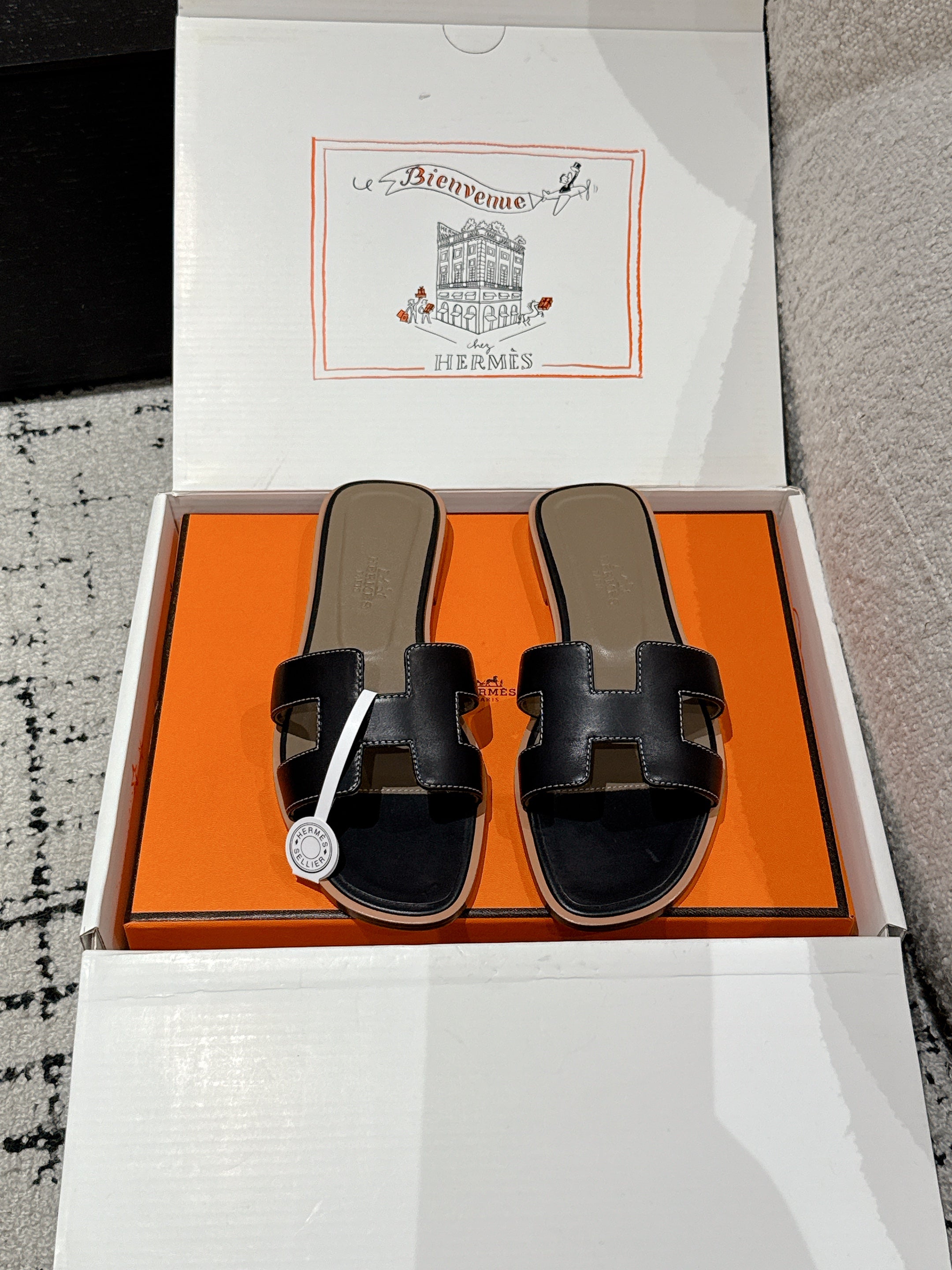 Hermes 25 Oran Sandal Calfskin