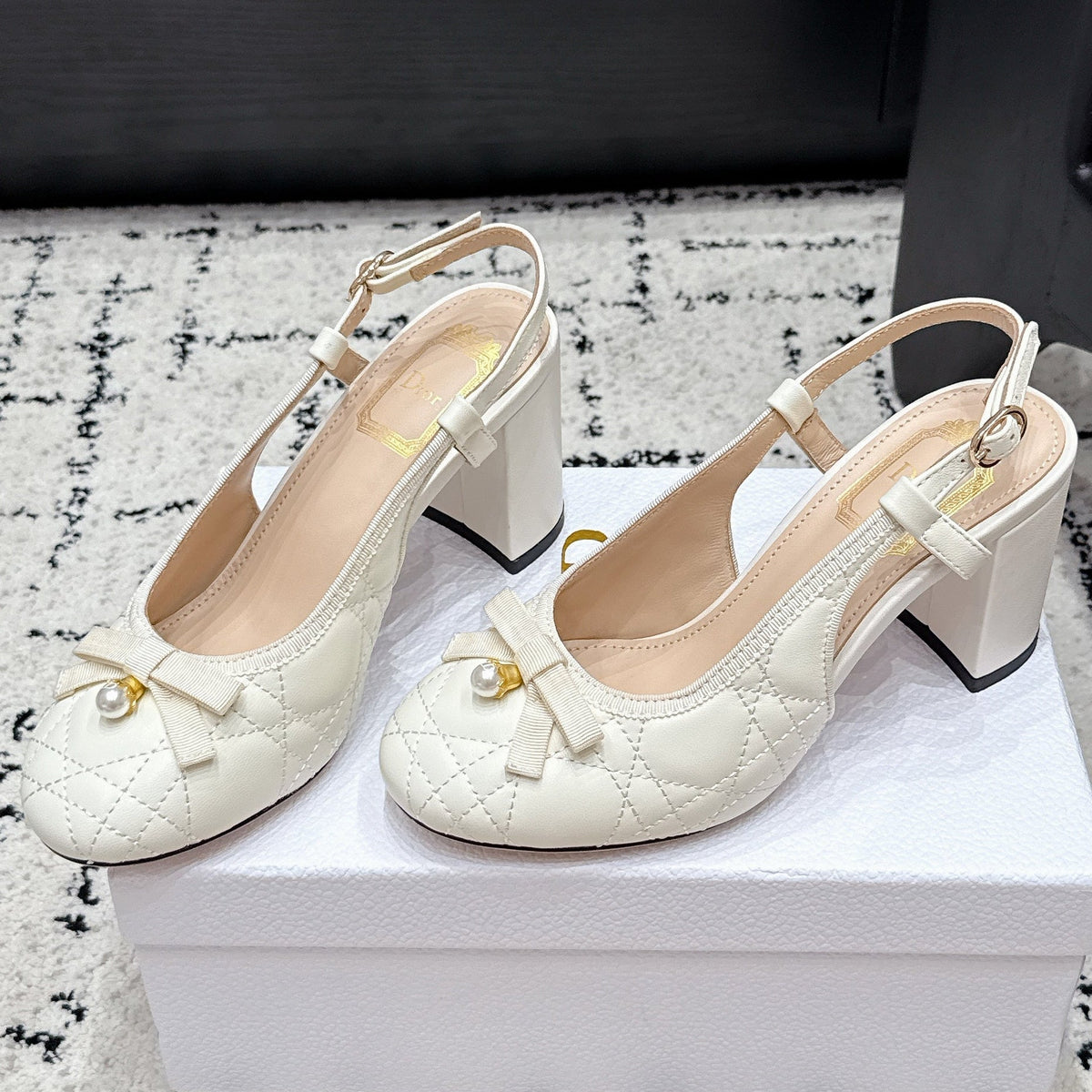 Dior 2026 Ballet Slingback 85mm Leather Canvas 139297