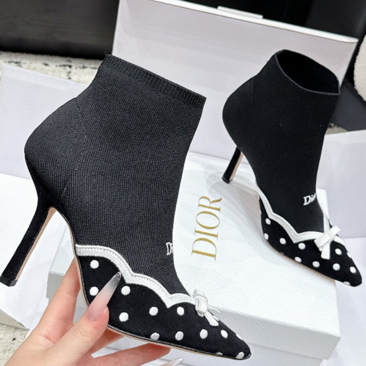 Dior 2026 Romance Ankle Boots 100mm Fabric 139306