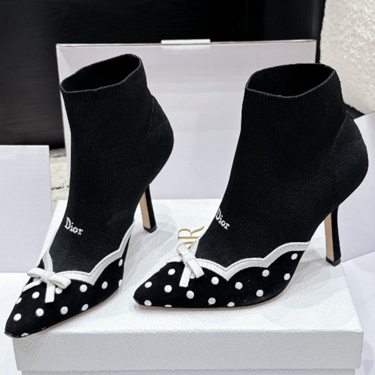 Dior 2026 Romance Ankle Boots 100mm Fabric 139306