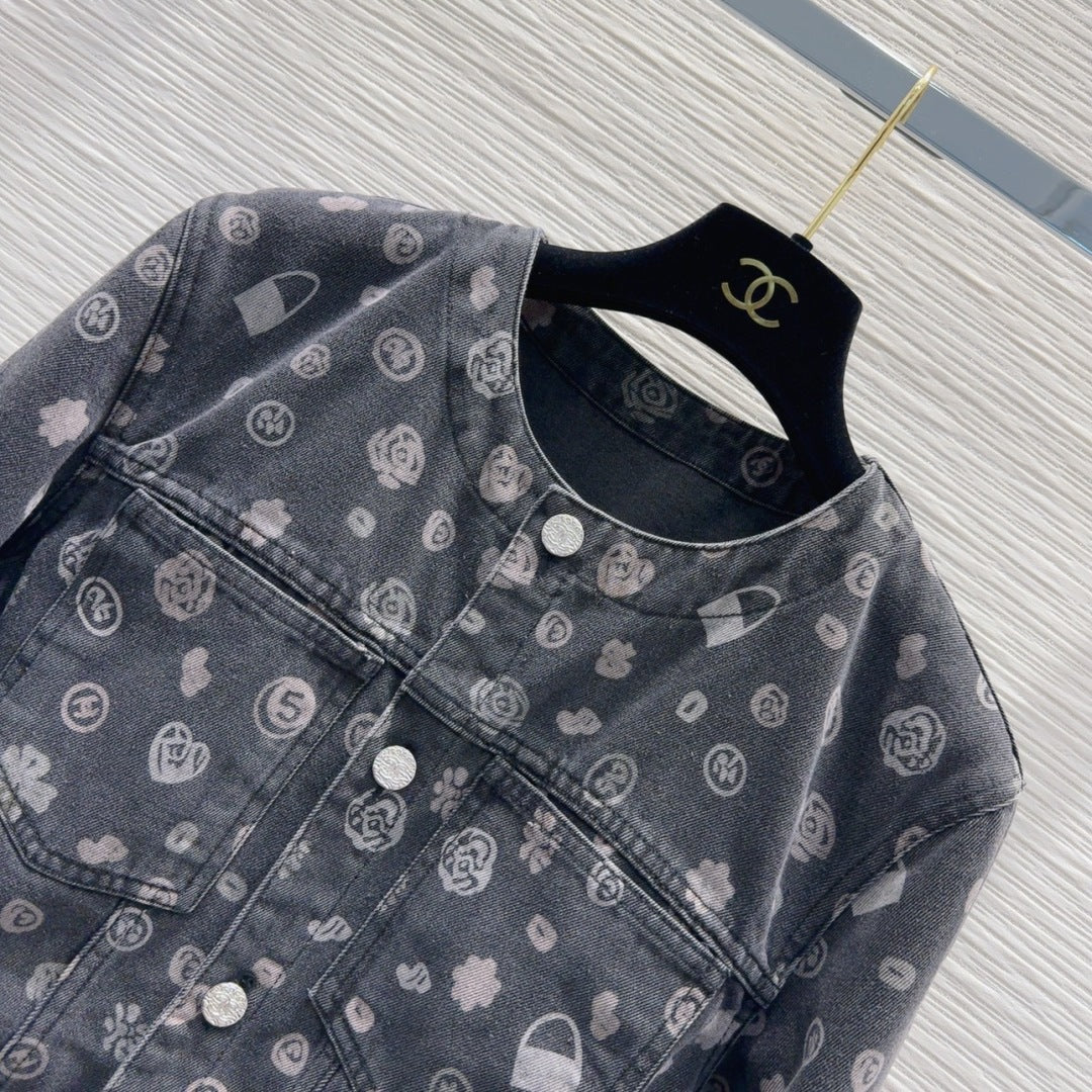 CC 25 Short Jacket  Black Cotton