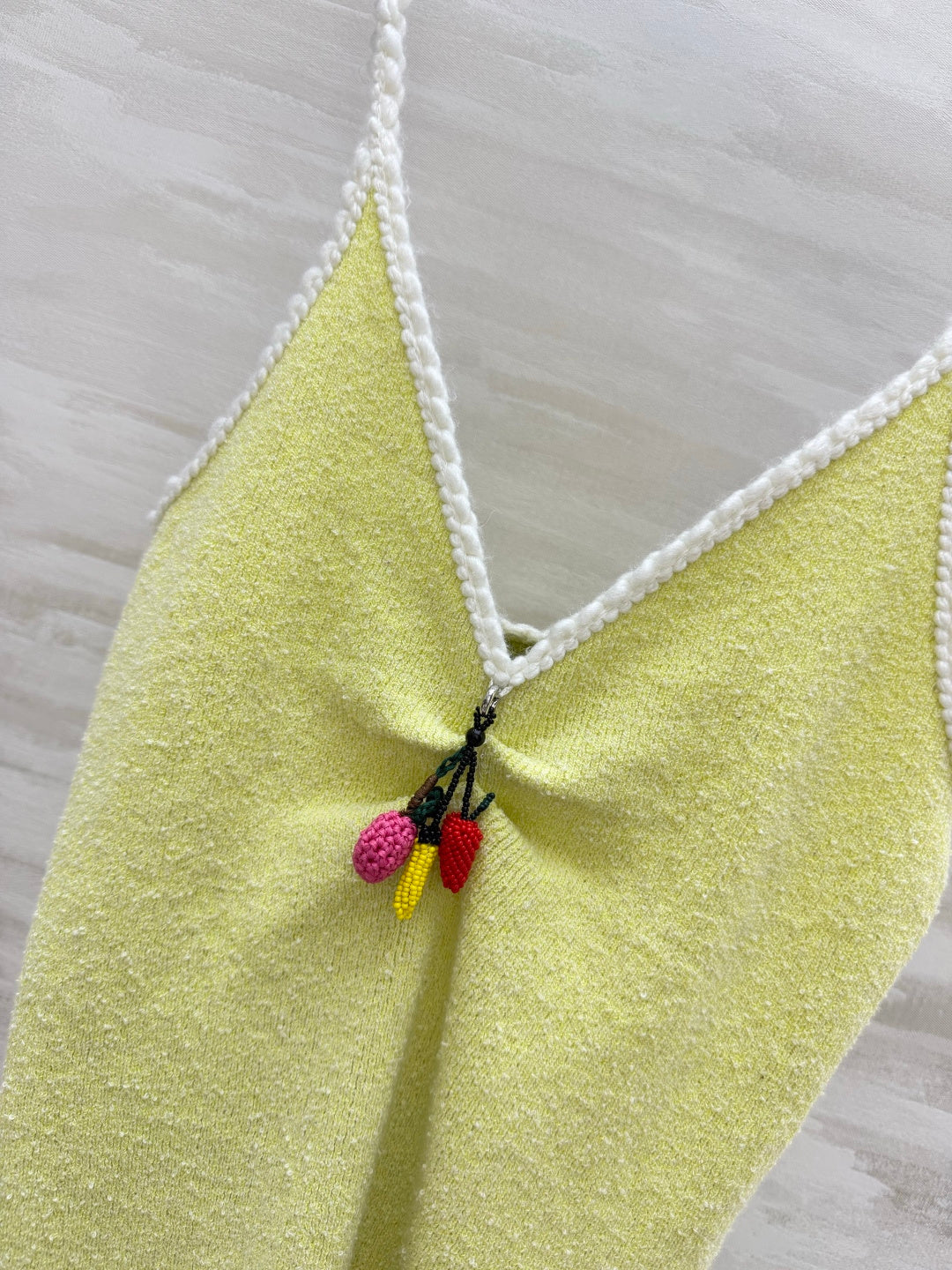 Prada 2026 Tank Top Yellow Cotton 402453