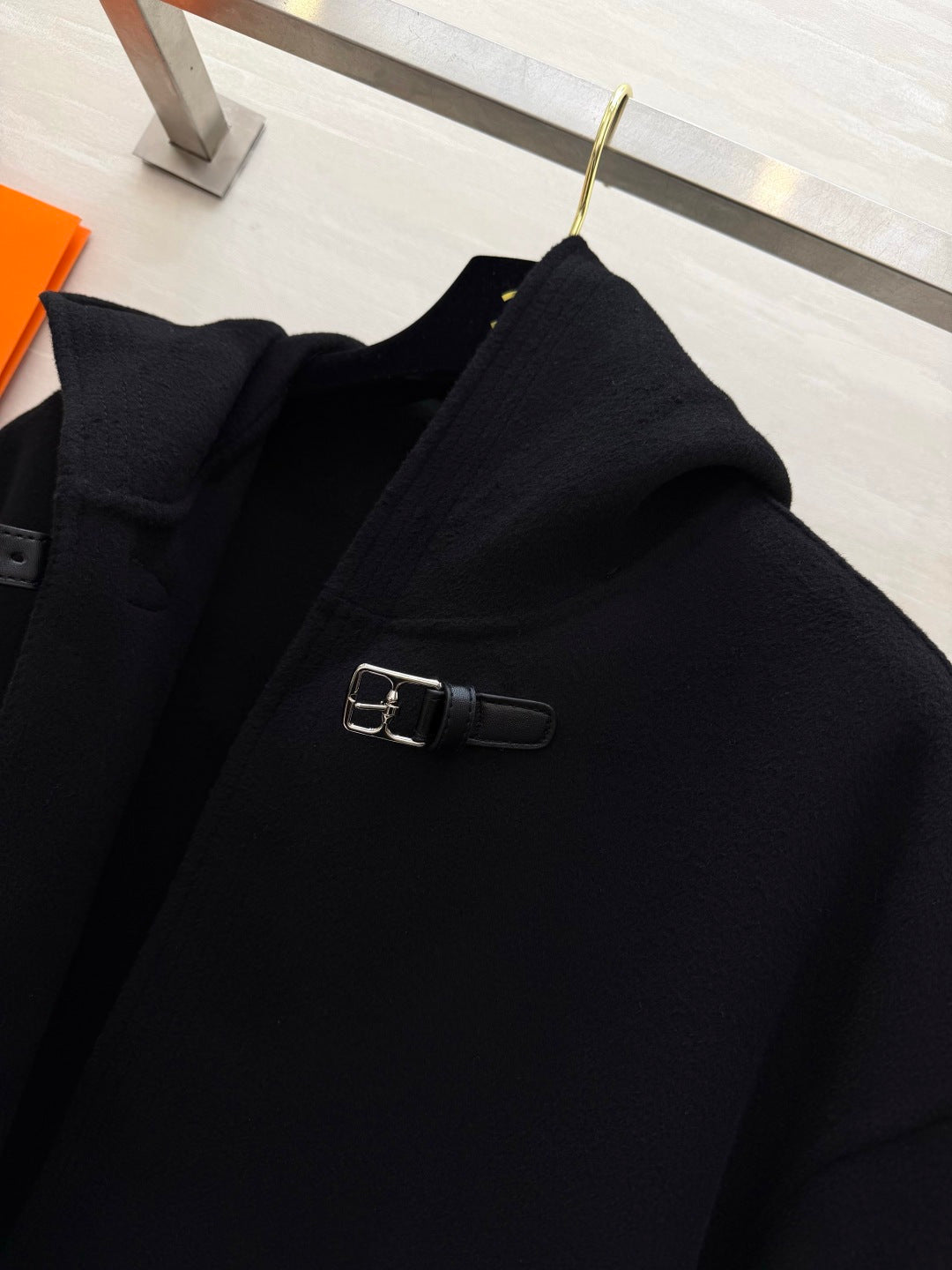 Hermes 2026 Hooded Short Coat Wool 413965