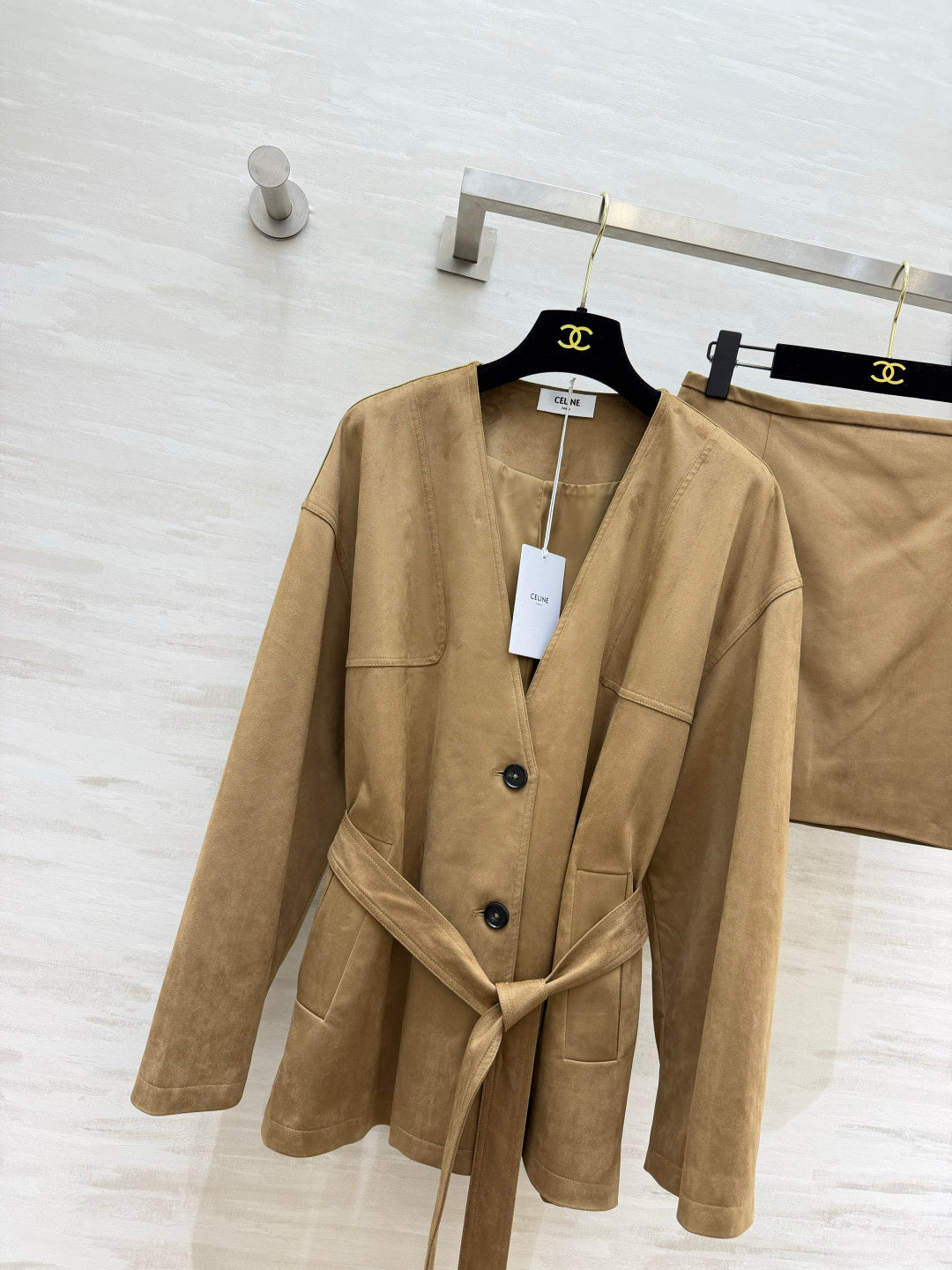 Celine 2026 Set Beige Suede 431286