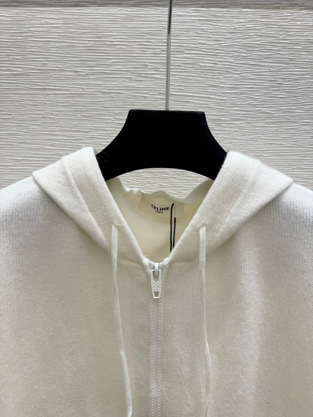 Celine 2026 Hooded Zip-up Cardigan Wool 430389