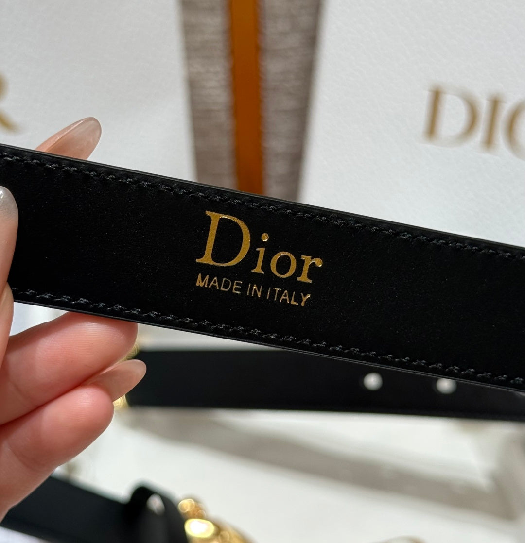 Dior 2026 Médaillon 6cm Belt Buckle 2.5cm Width Smooth Calfskin