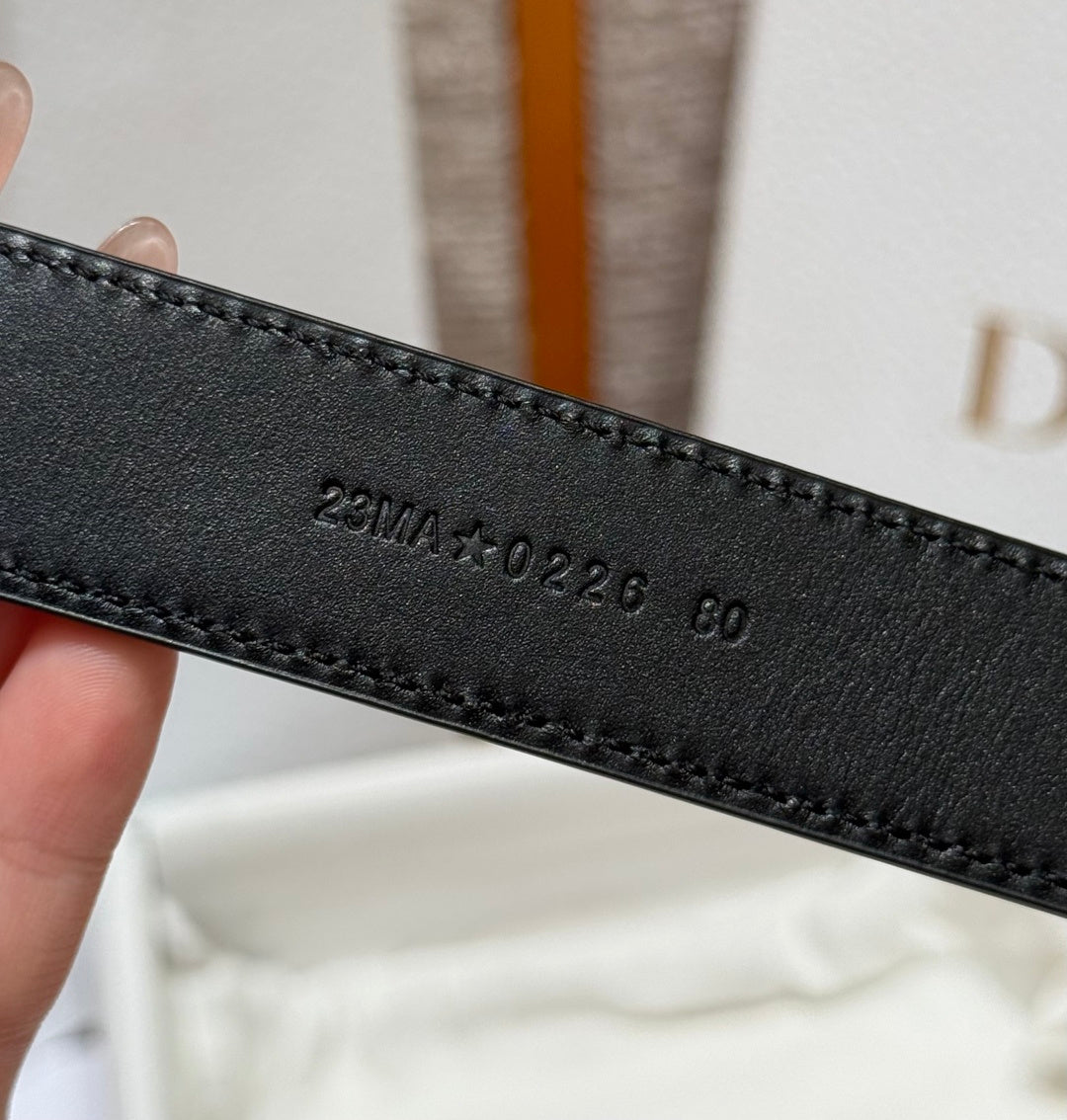 Dior 2026 Médaillon 6cm Belt Buckle 2.5cm Width Smooth Calfskin