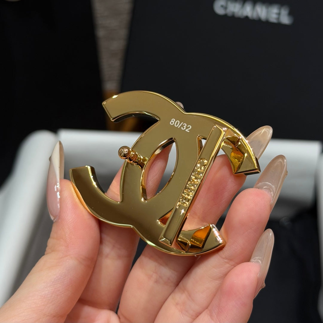 Chanel 2026 Double C Buckle Belt 30mm Calfskin 213839