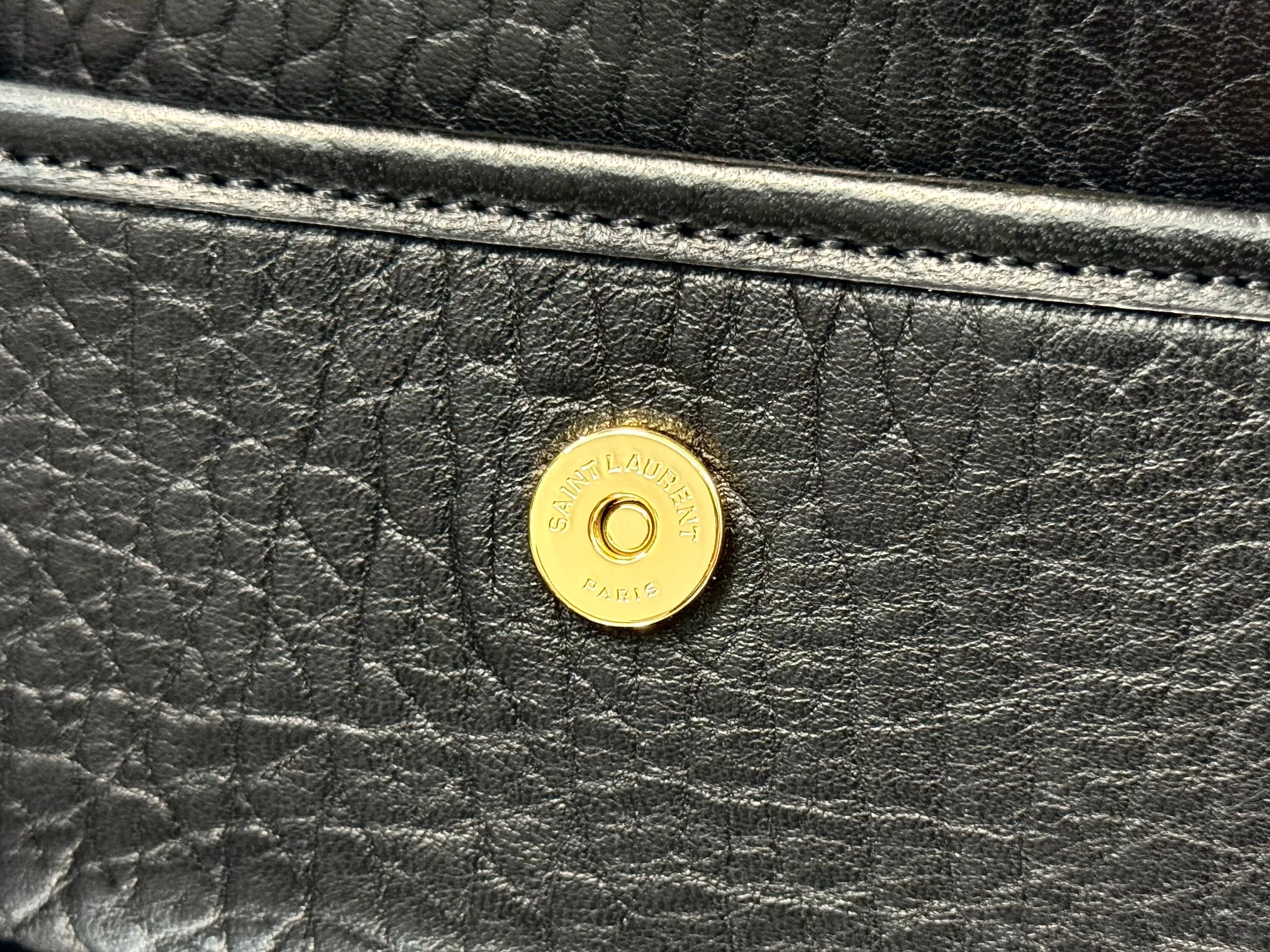 YSL Niki Mini Handbag 18 Black Lambskin Gold Hardware