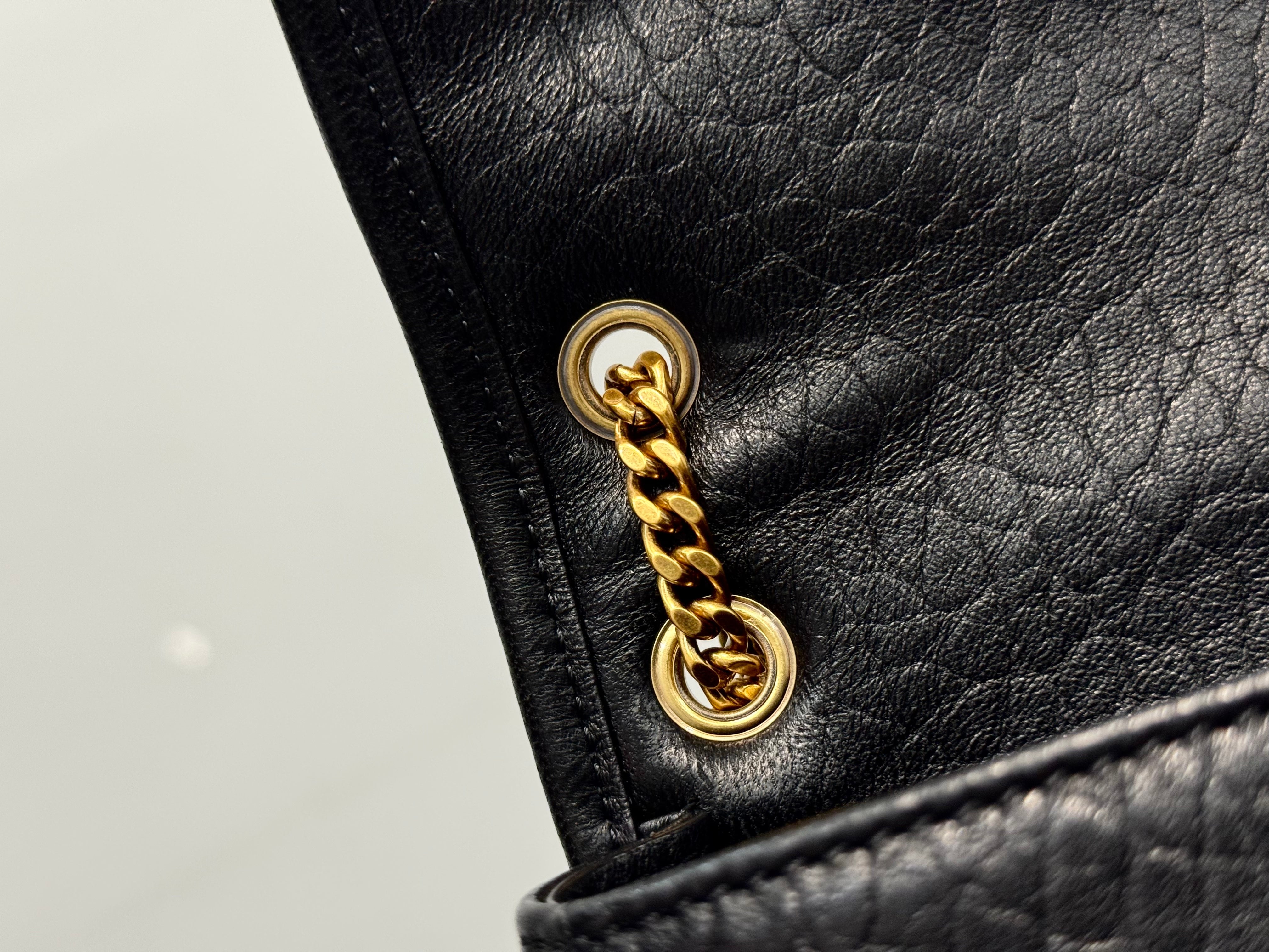 YSL Niki Mini Handbag 18 Black Lambskin Gold Hardware