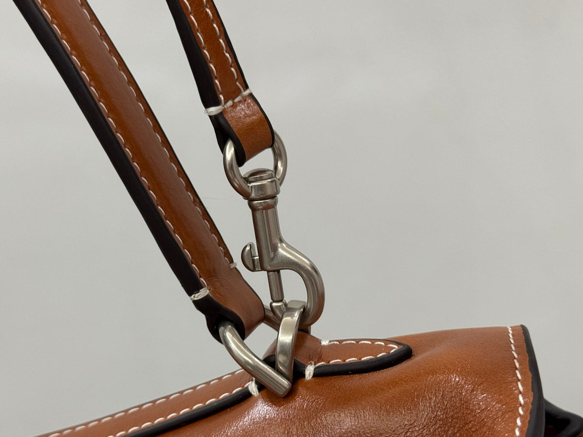 Balenciaga Medium Bag 35 Camel Brown Cowhide Sliver Hardware