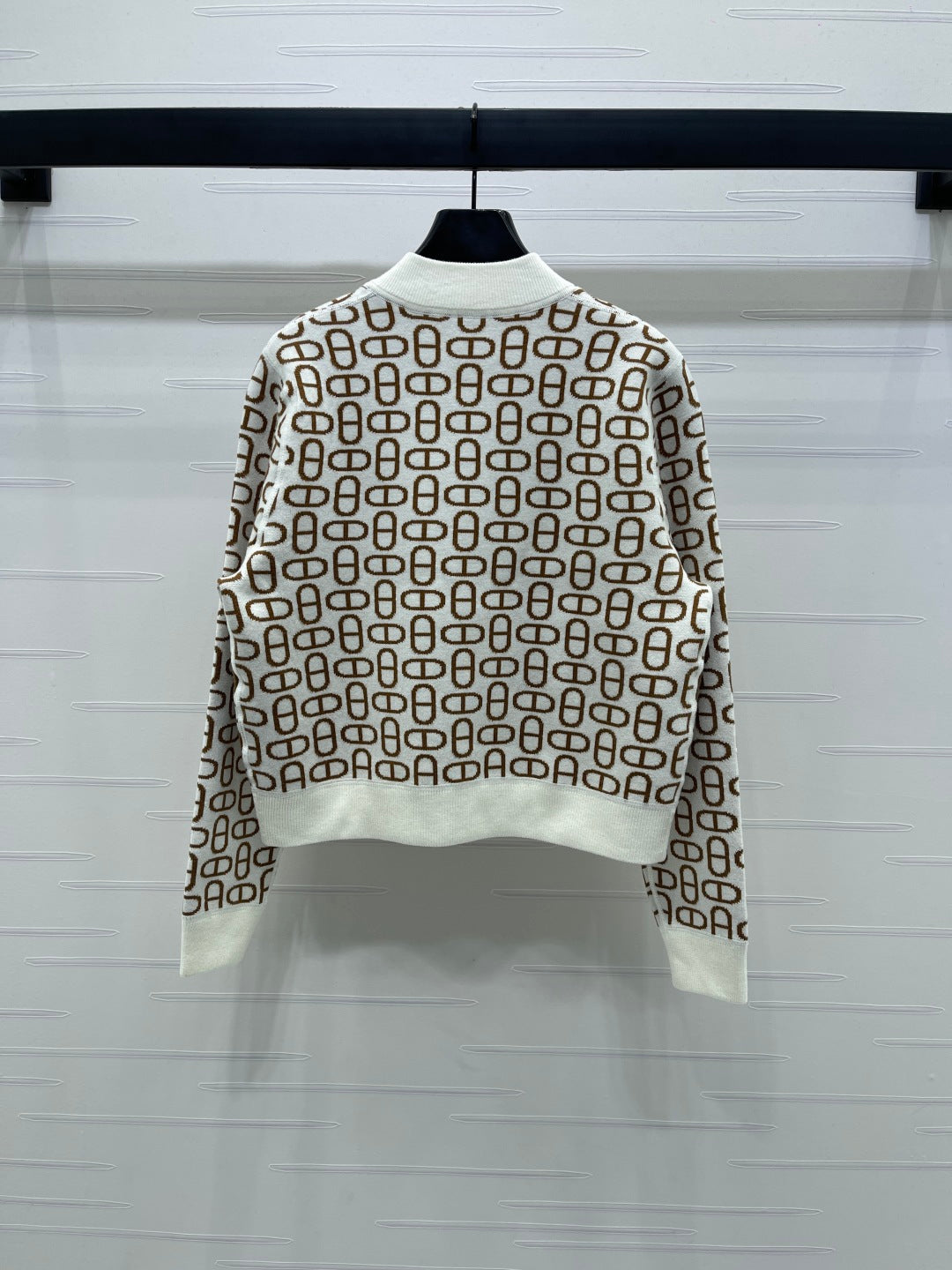 HM 25 Cardigan Black And White Wool 264288