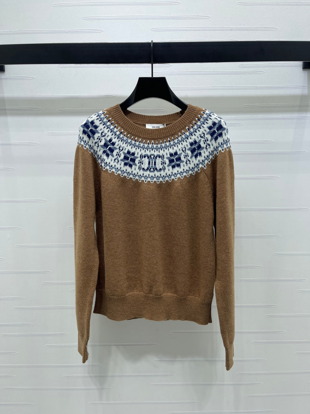 Celine 25 Patterned Sweater Cashmere 295598