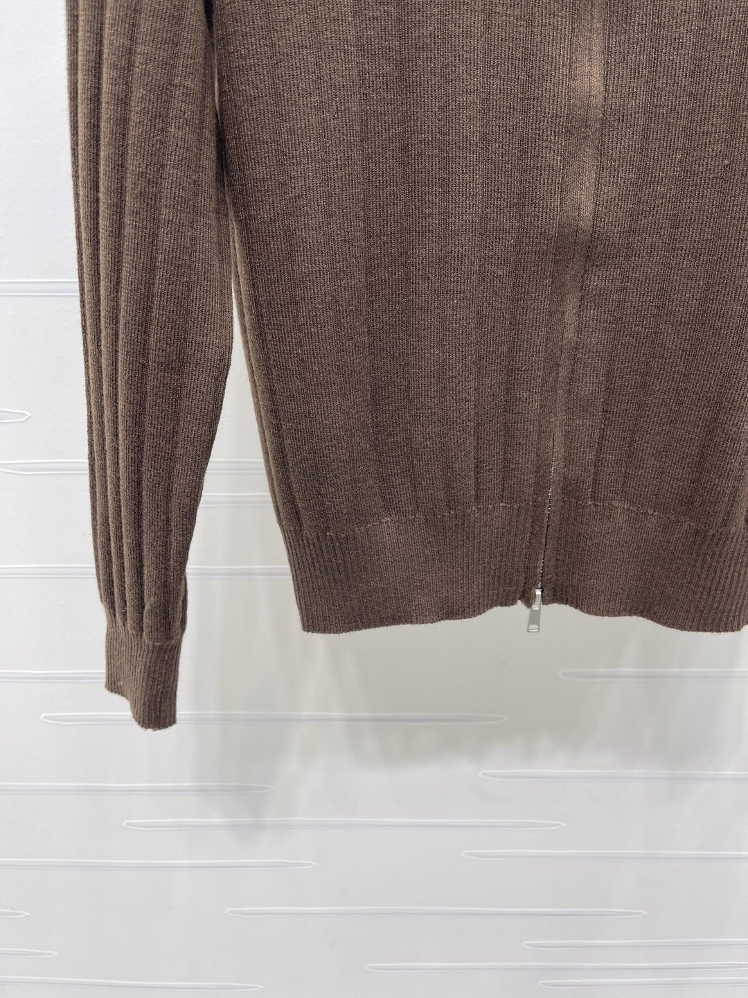 Miumiu 2026 Vertical Ribbed Knit  Cardigan Wool 417648