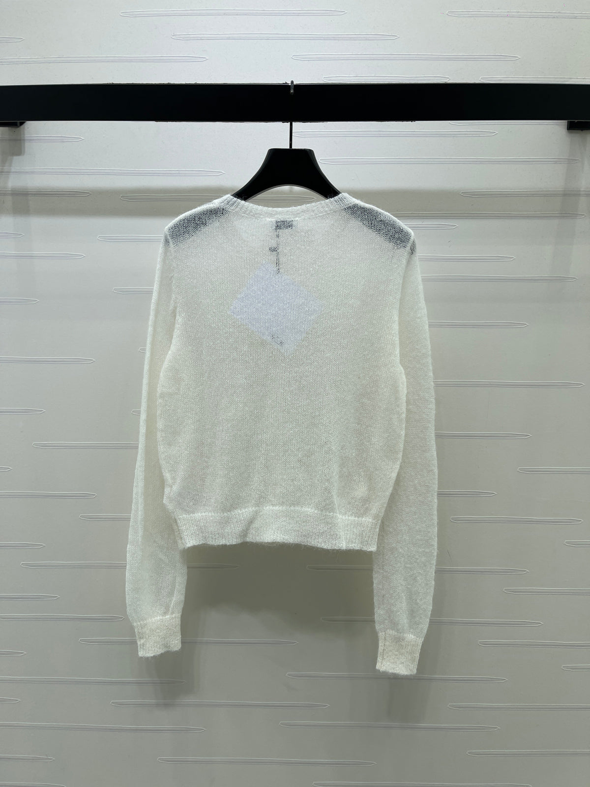 Celine 2026 Flower Knit Long-Sleeve Cardigan Wool 430305