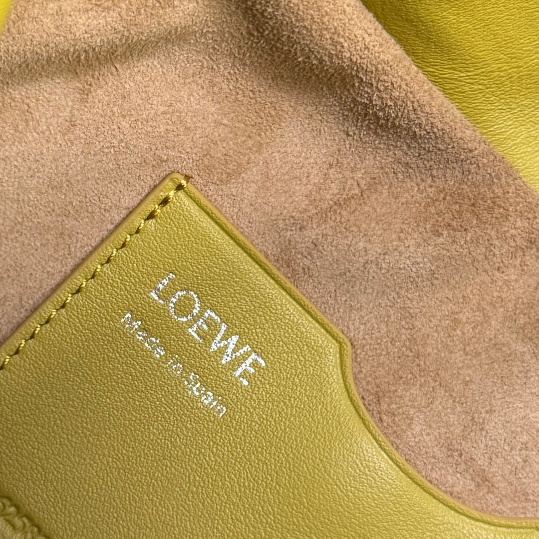 Loewe Ola Medium Bag Mustard Olive Calfskin 274670
