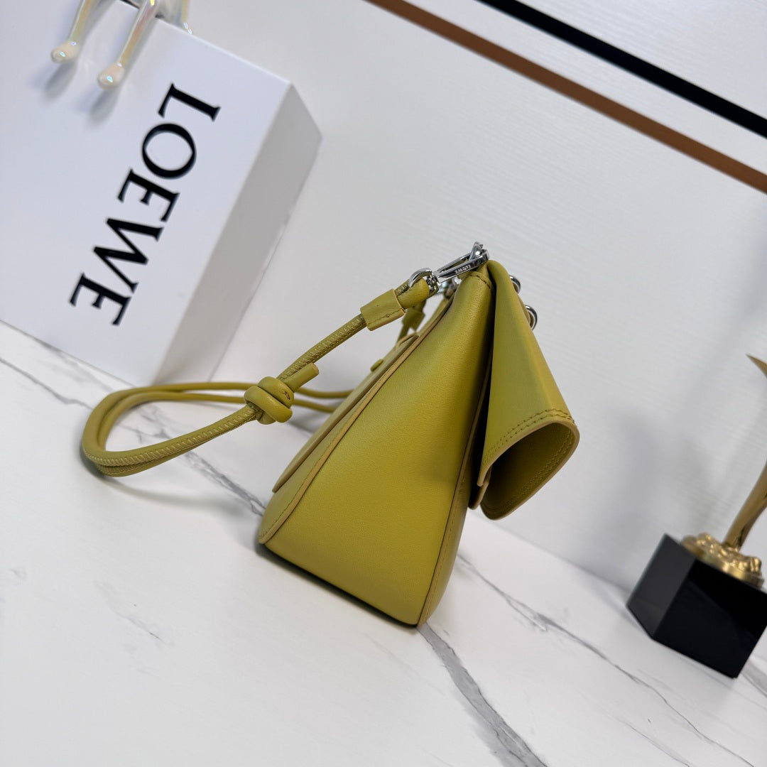 Loewe Ola Medium Bag Mustard Olive Calfskin 274670