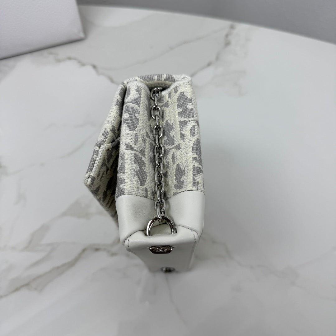 Dior 2026 Chain Bag 21cm Fabric Lambskin