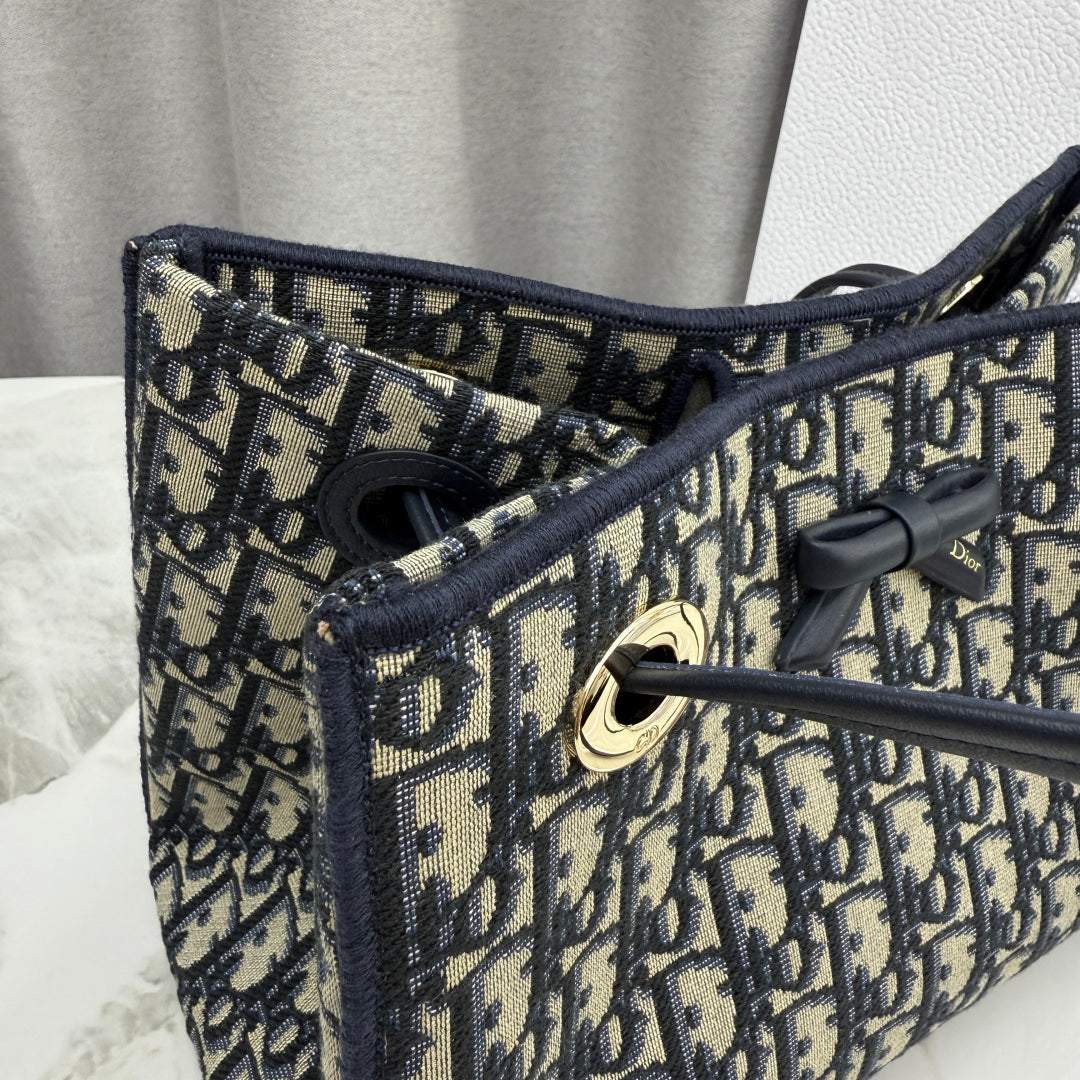 Dior 2026 Promenade Bag 27cm Canvas Suede Leather