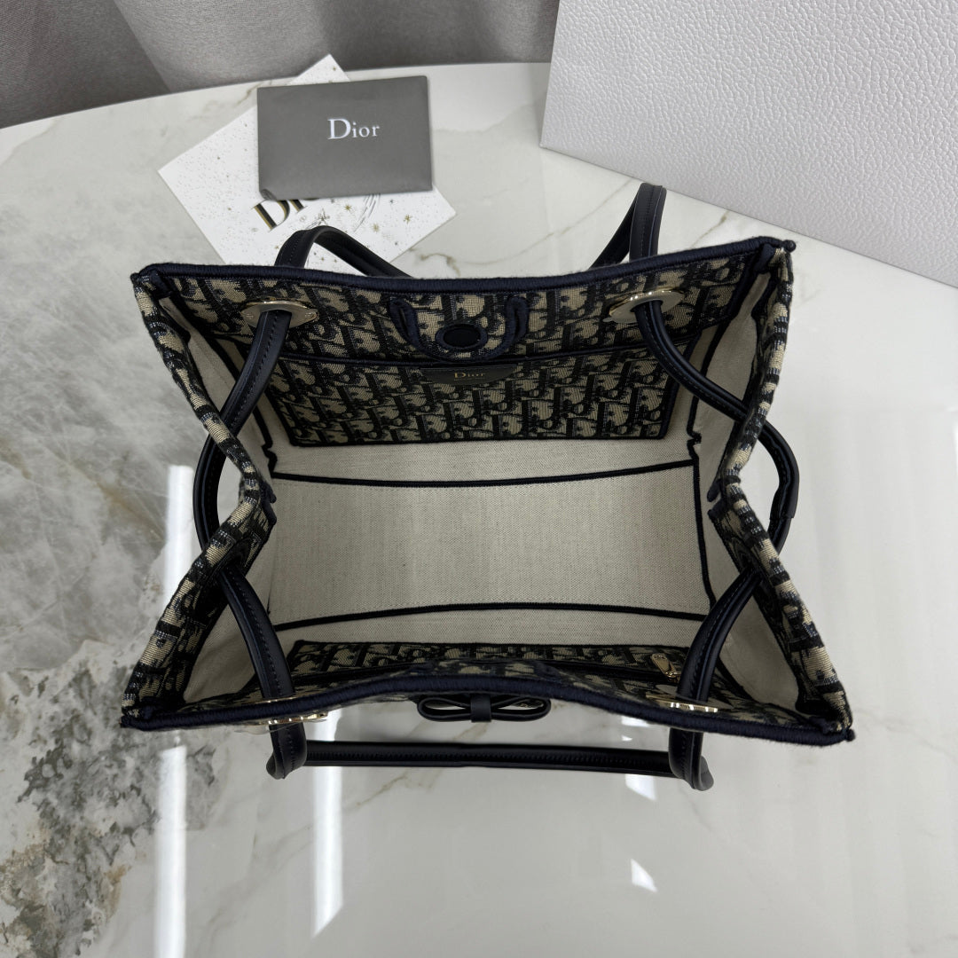 Dior 2026 Promenade Bag 27cm Canvas Suede Leather