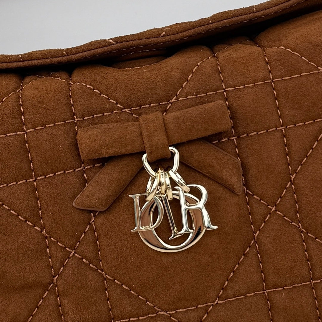 Dior 2026 Adiorable Top Handle Bag 22.5cm Suede Lambskin 166137