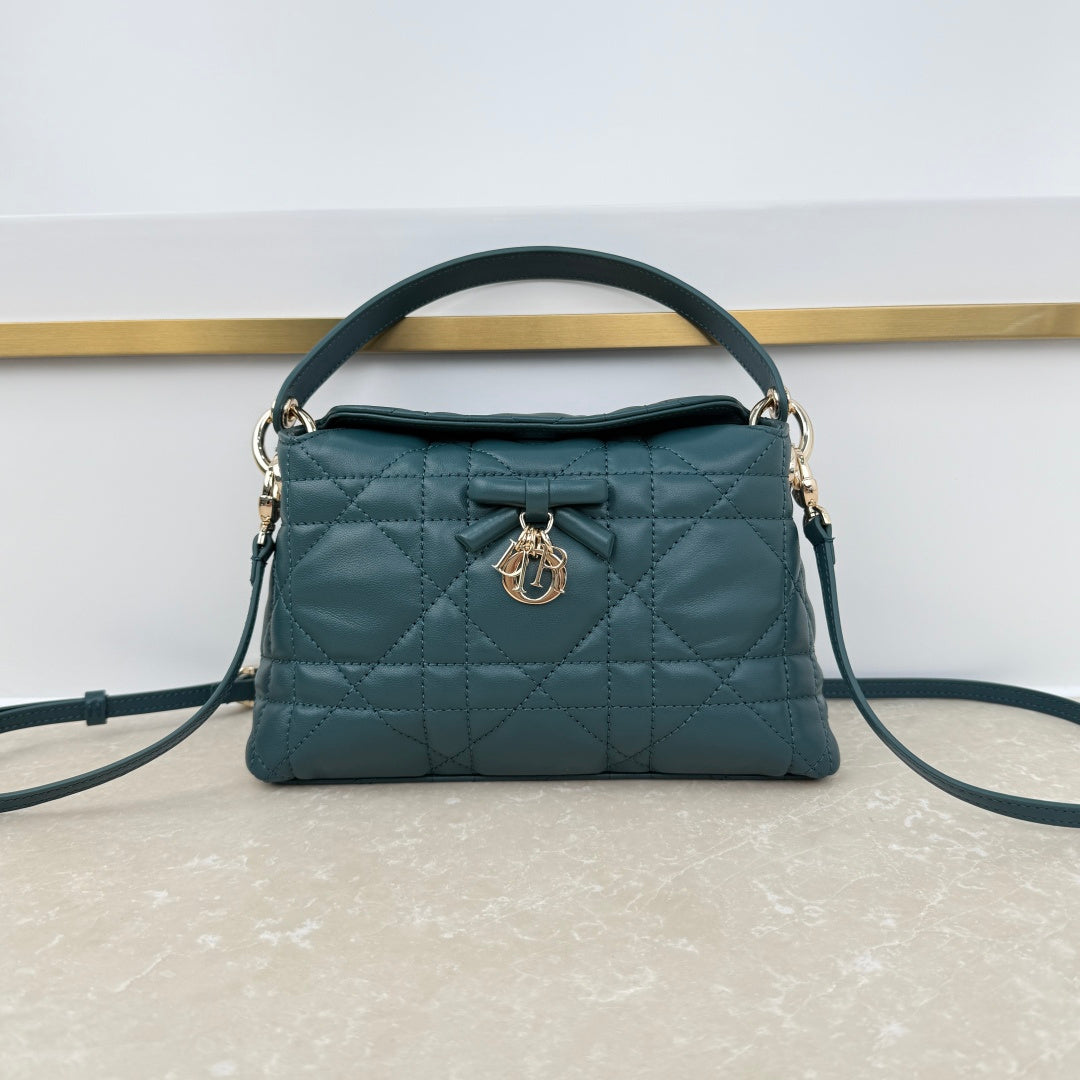 Dior 2026 Adiorable Top Handle Bag 22.5cm Suede Lambskin 166137
