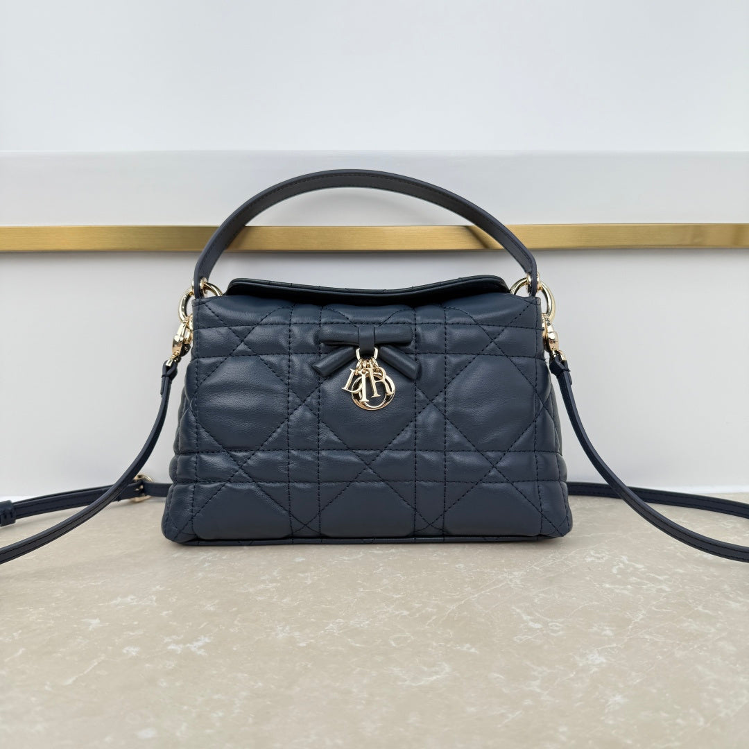 Dior 2026 Adiorable Top Handle Bag 22.5cm Suede Lambskin 166137