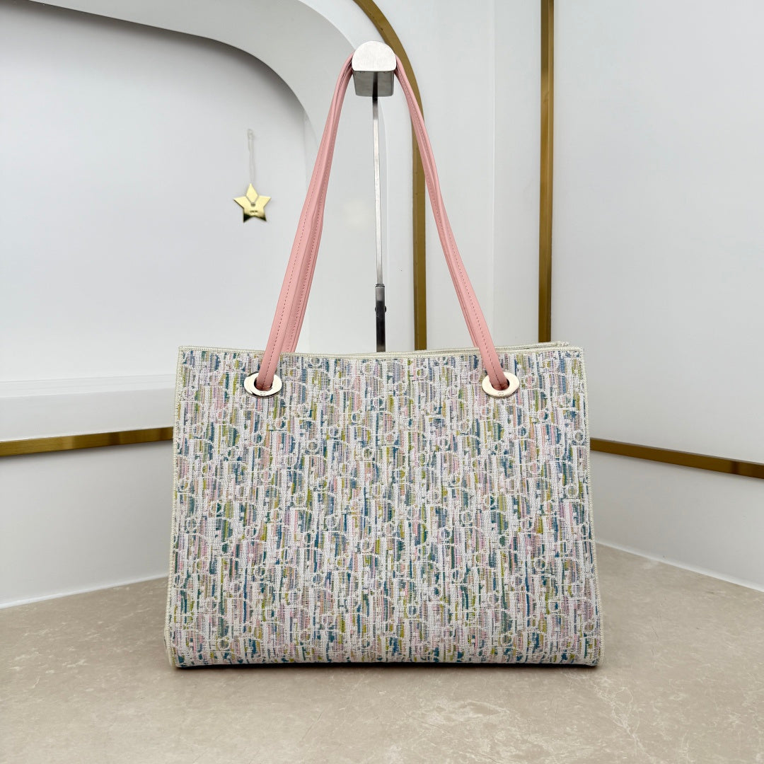 Dior 2026 Promenade Mini Shopping Bag Canvas Leather 402509