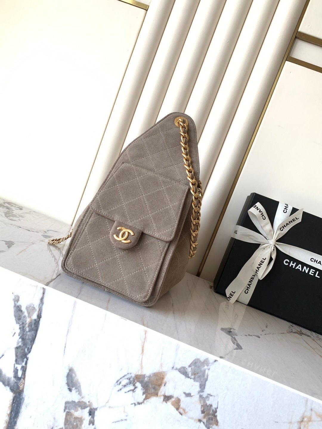 Chanel 2026 Hobo Bag 22cm And 30cm Suede Leather