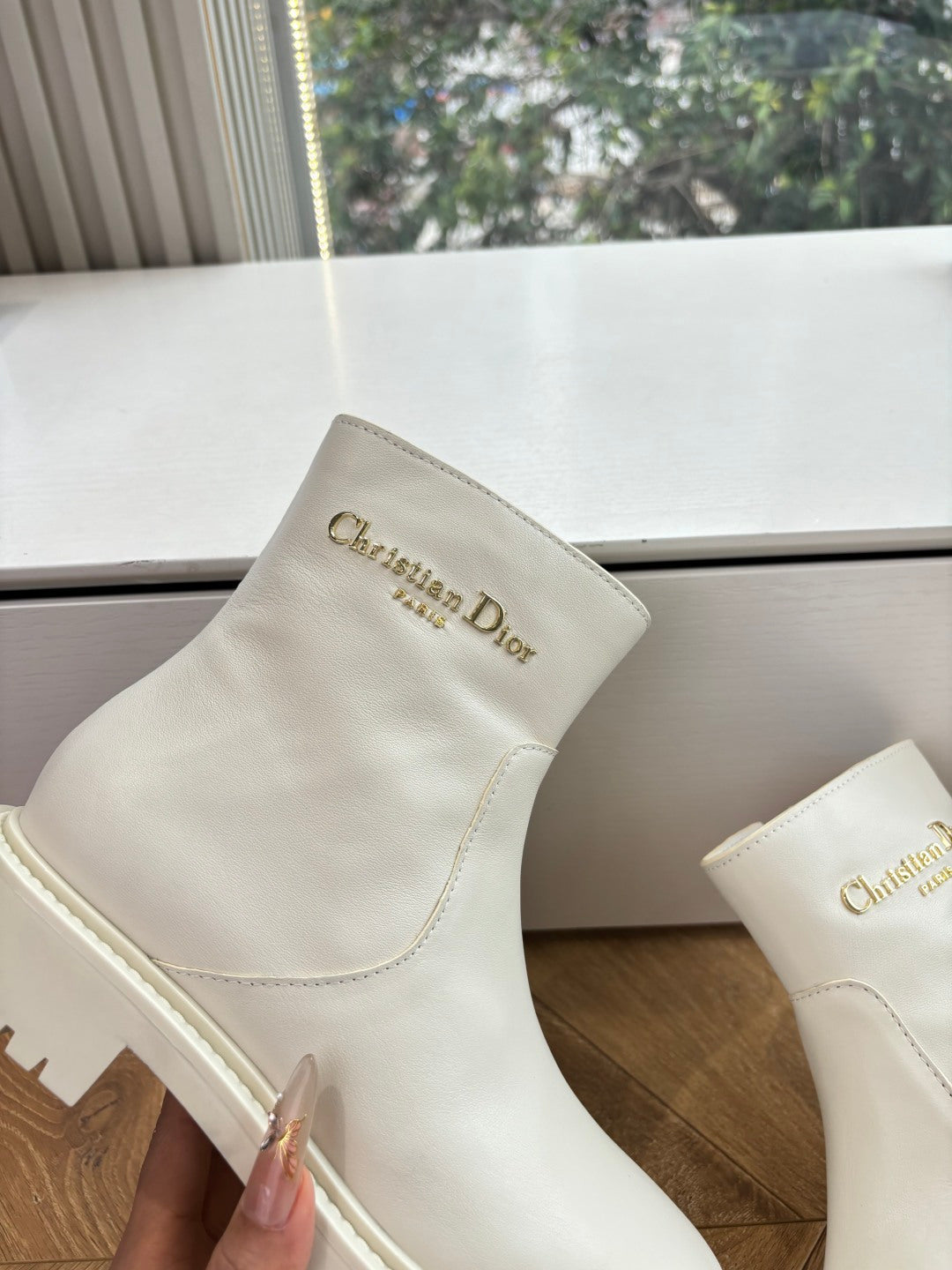 Dior 2026 D-Town Ankle Boots Cowhide 128399
