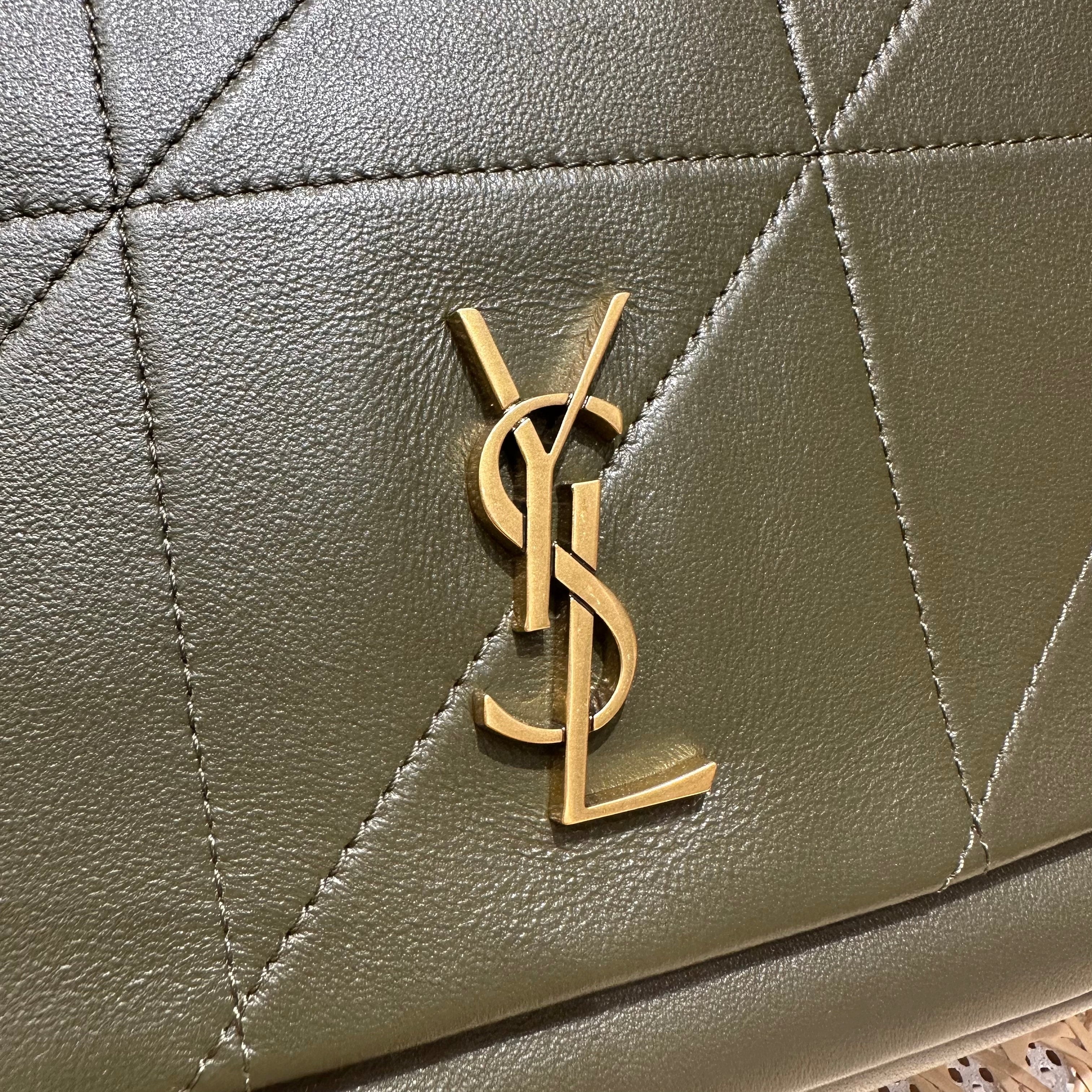 YSL Shoulder Bag 25 Dark Green Calfskin