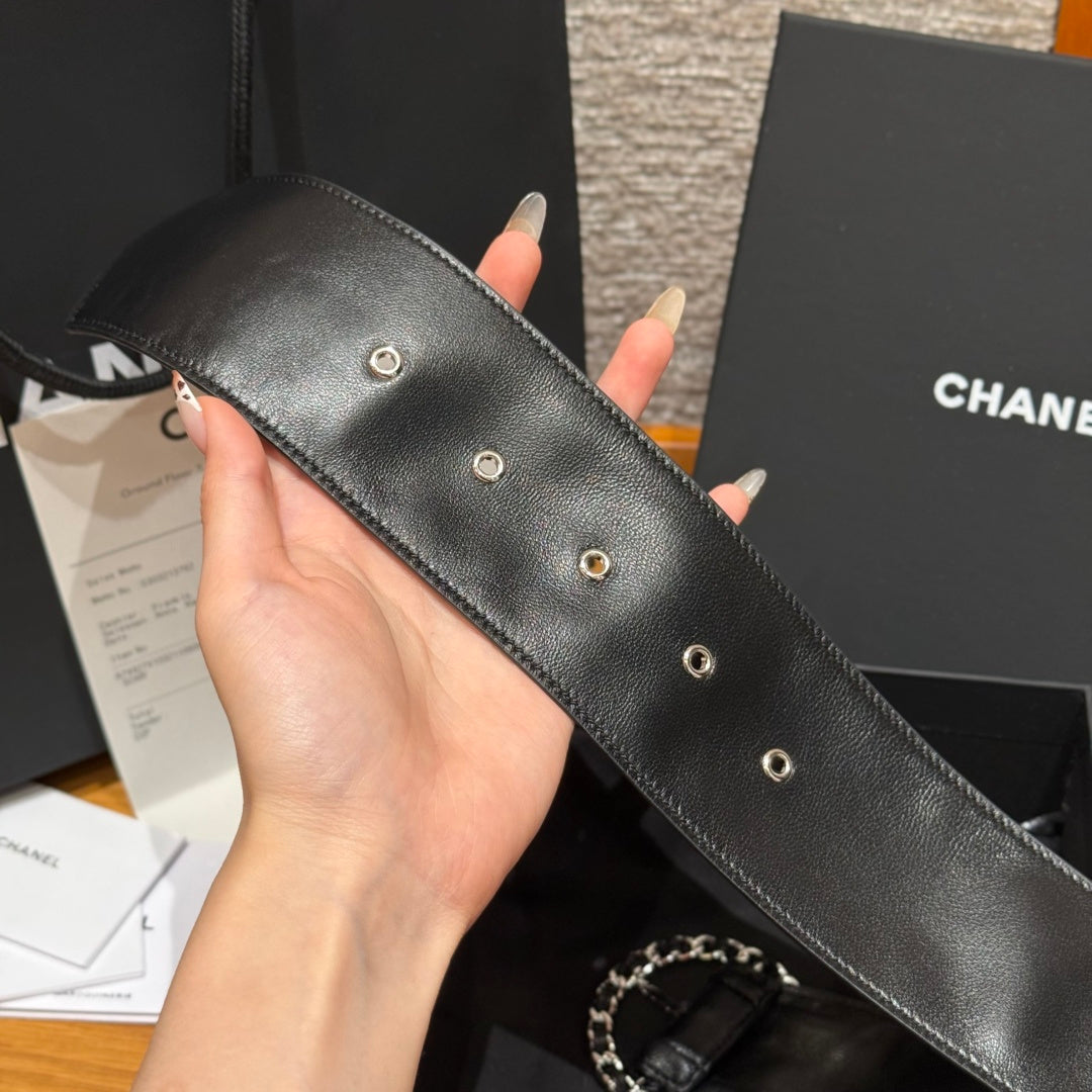 Chanel 2026 Wide Round Buckle Belt 65mm 207223