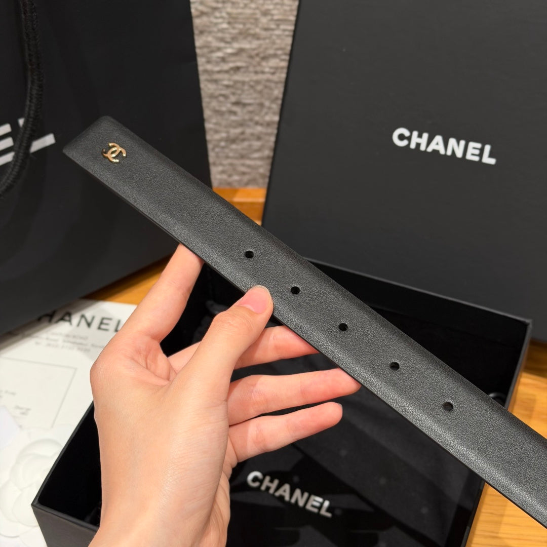 Chanel 2026 Interwoven Chain Buckle Belt 30mm 207253