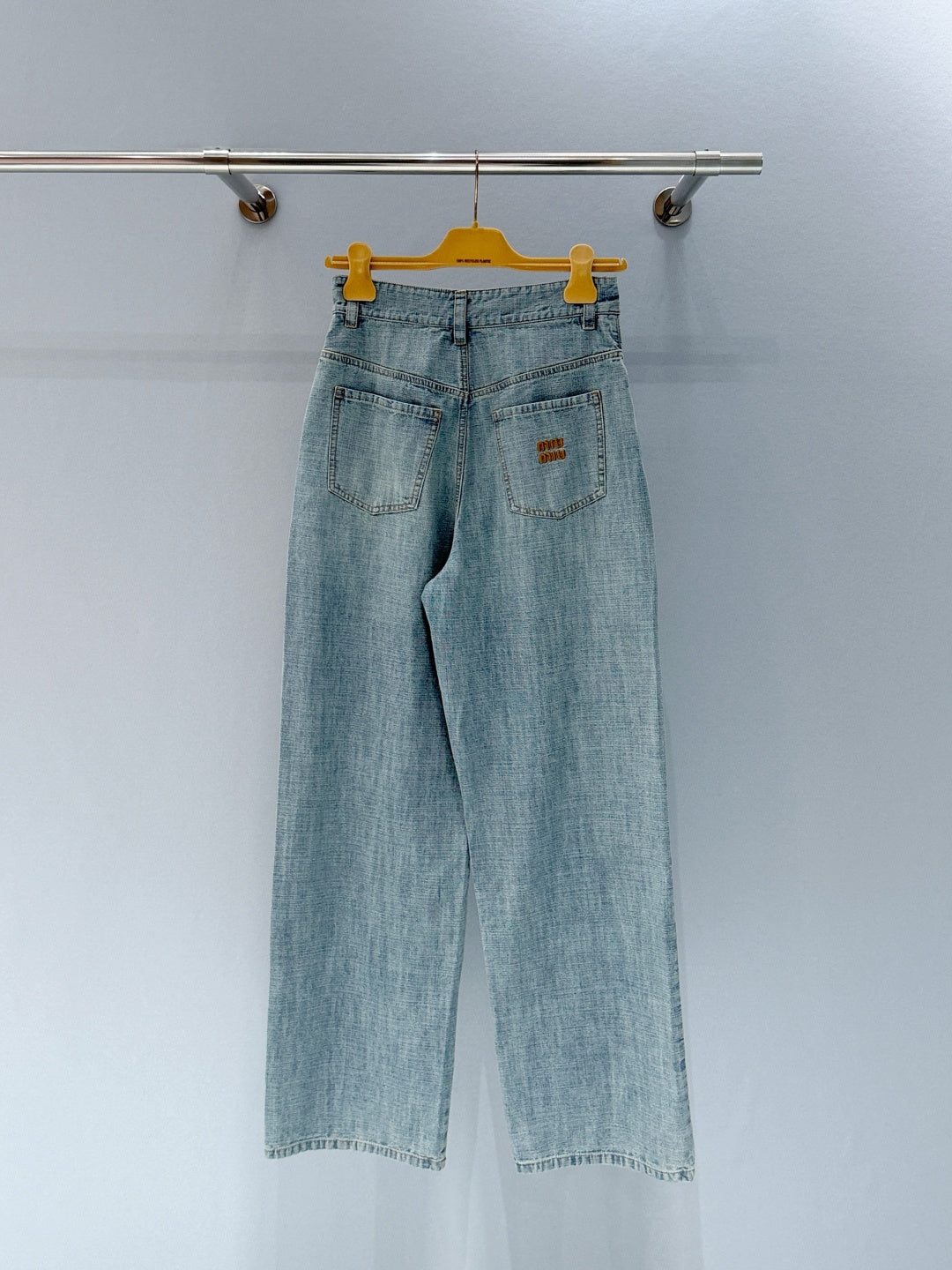 Miumiu 2026 Denim Pant Light Blue Cotton