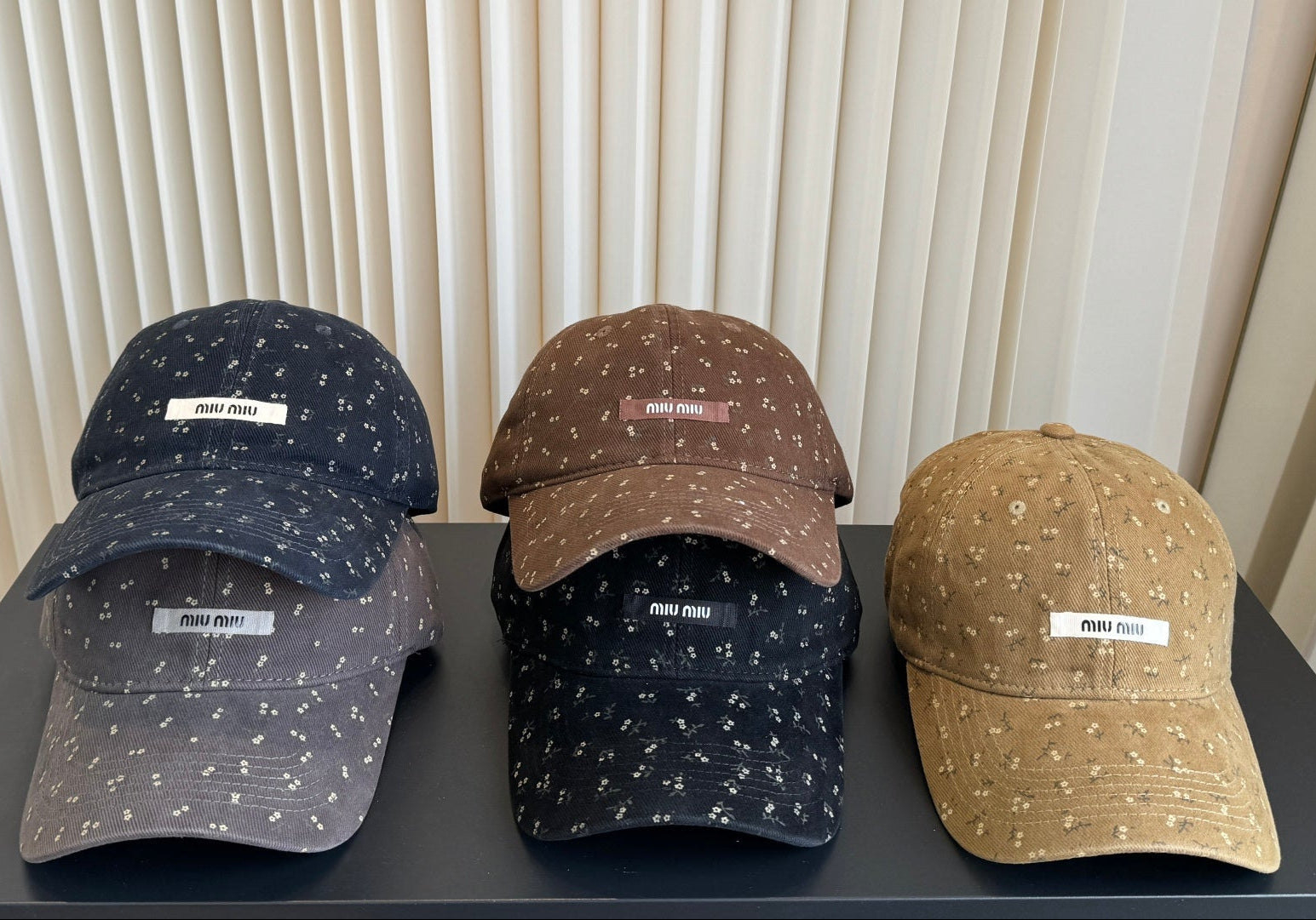 Miumiu Floral Print Baseball Cap 413004