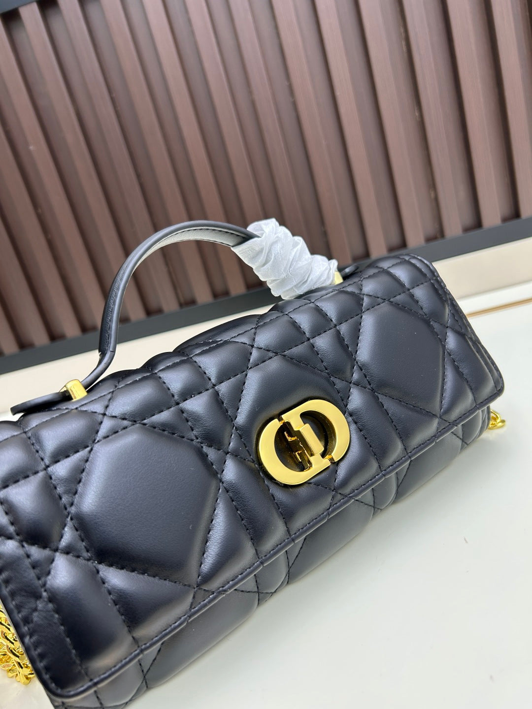 Dior 2026 Miss Caro Top Handle Pouch 24cm Lambskin