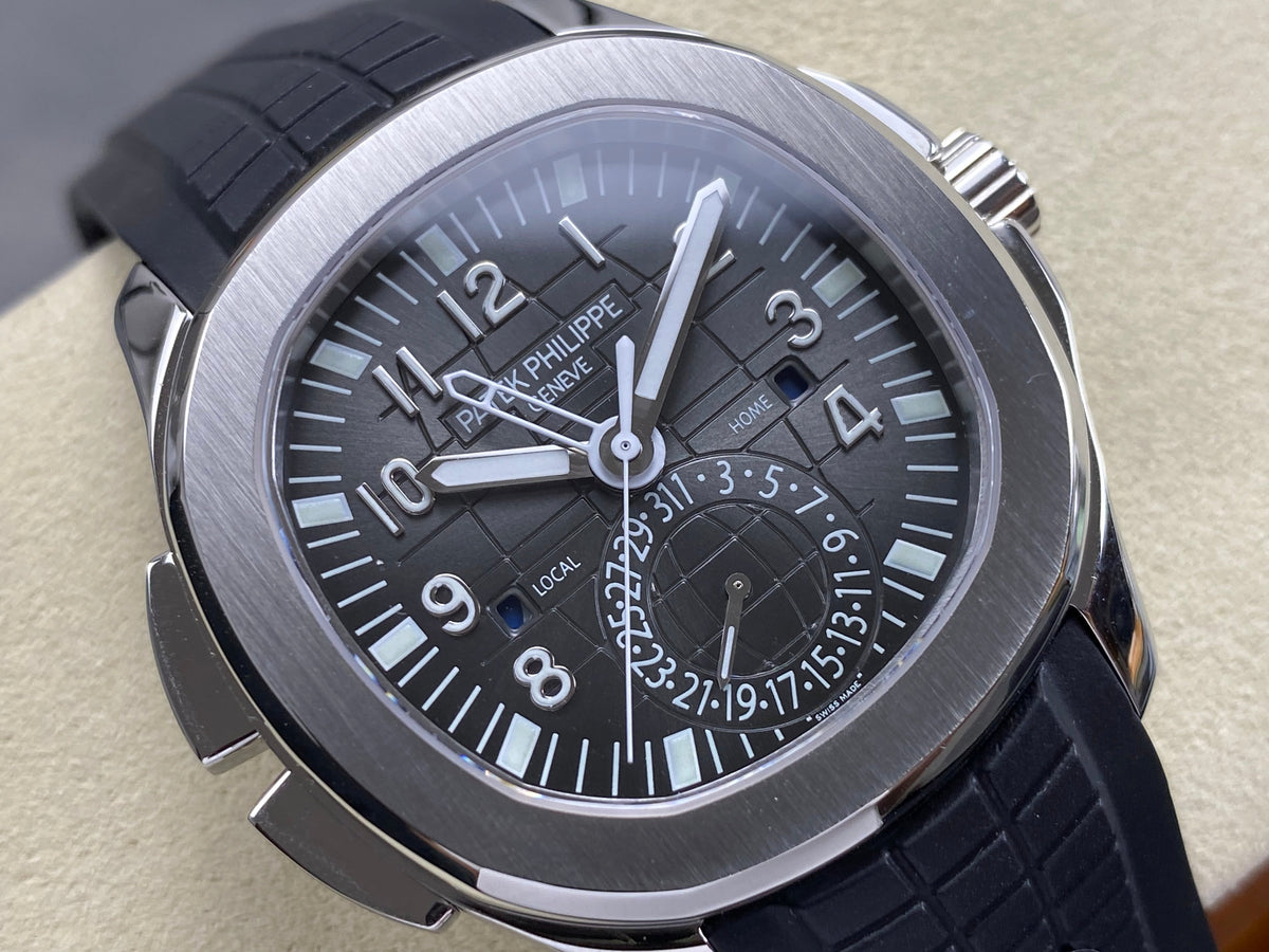Patek Philippe Aquanaut Travel Time 40mm Black Dial Steel Case