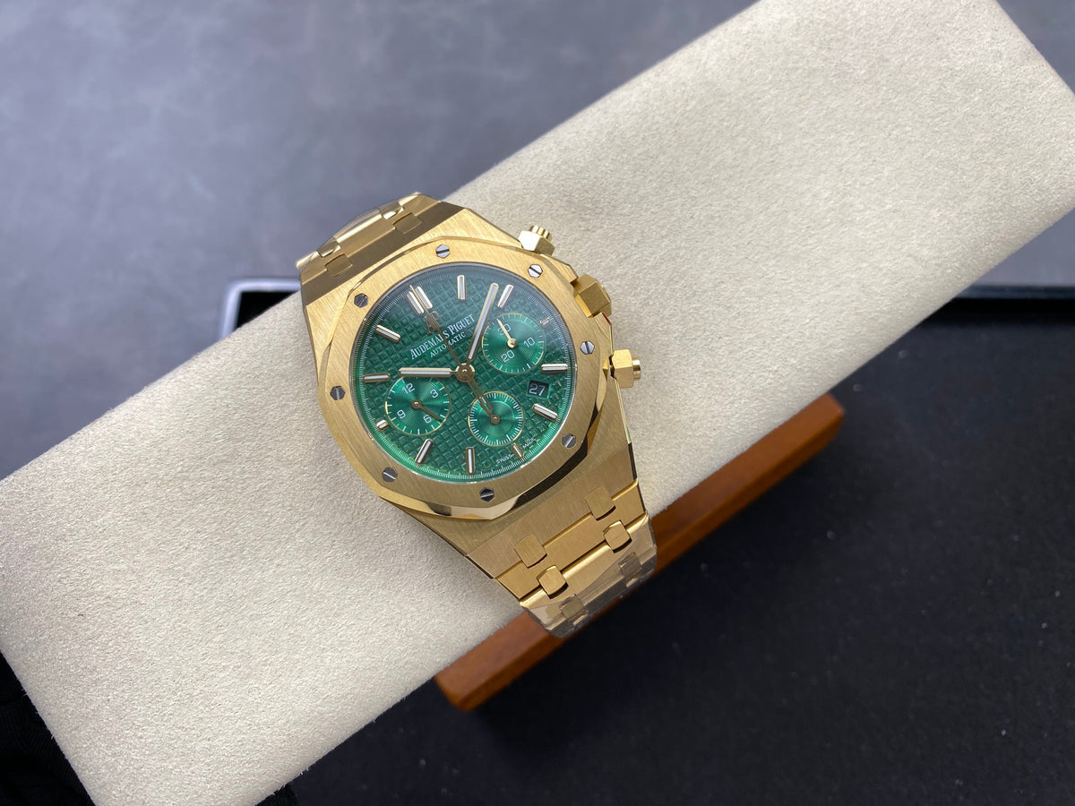 Audemars Piguet Royal Oak Chronograph 41mm Gold Green Dial