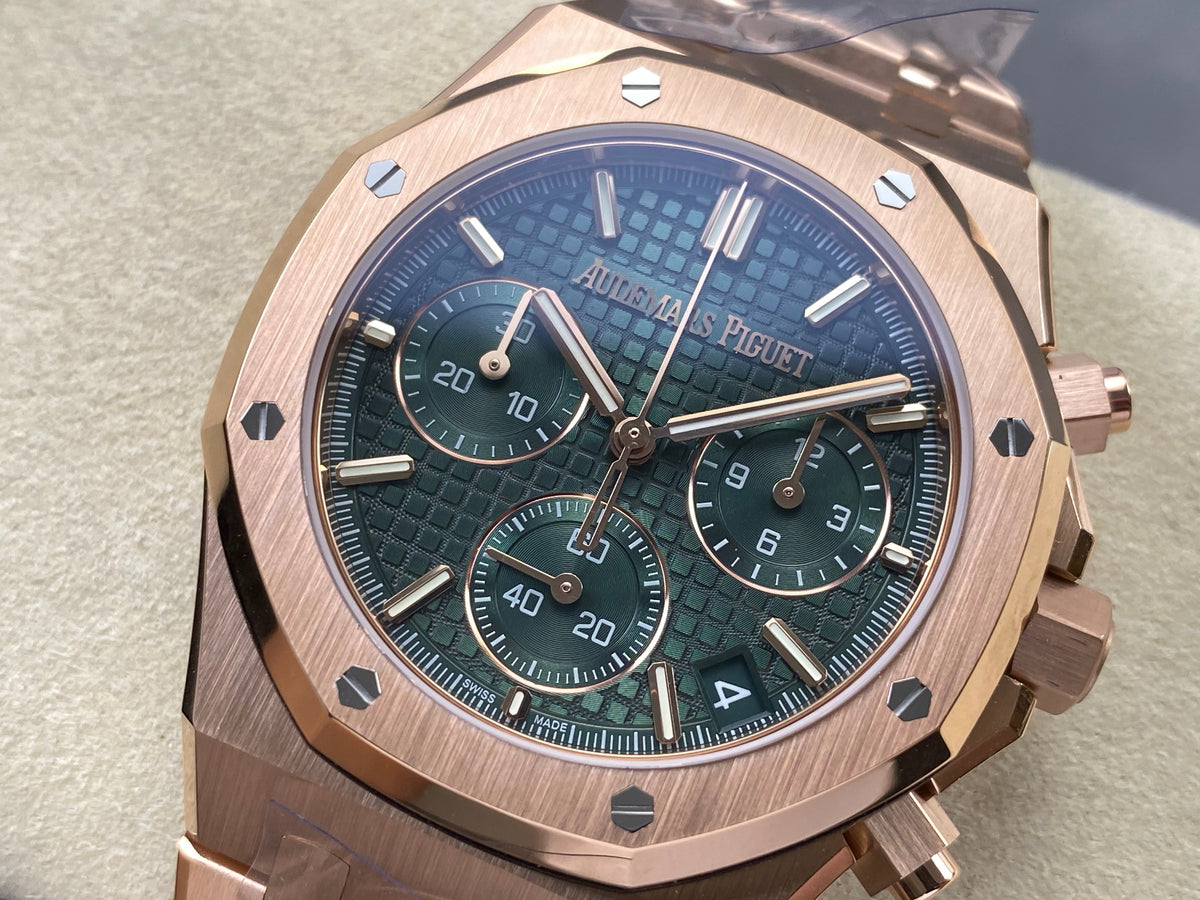 Audemars Piguet Royal Oak Chronograph 41mm Rose Gold Dark Green Dial