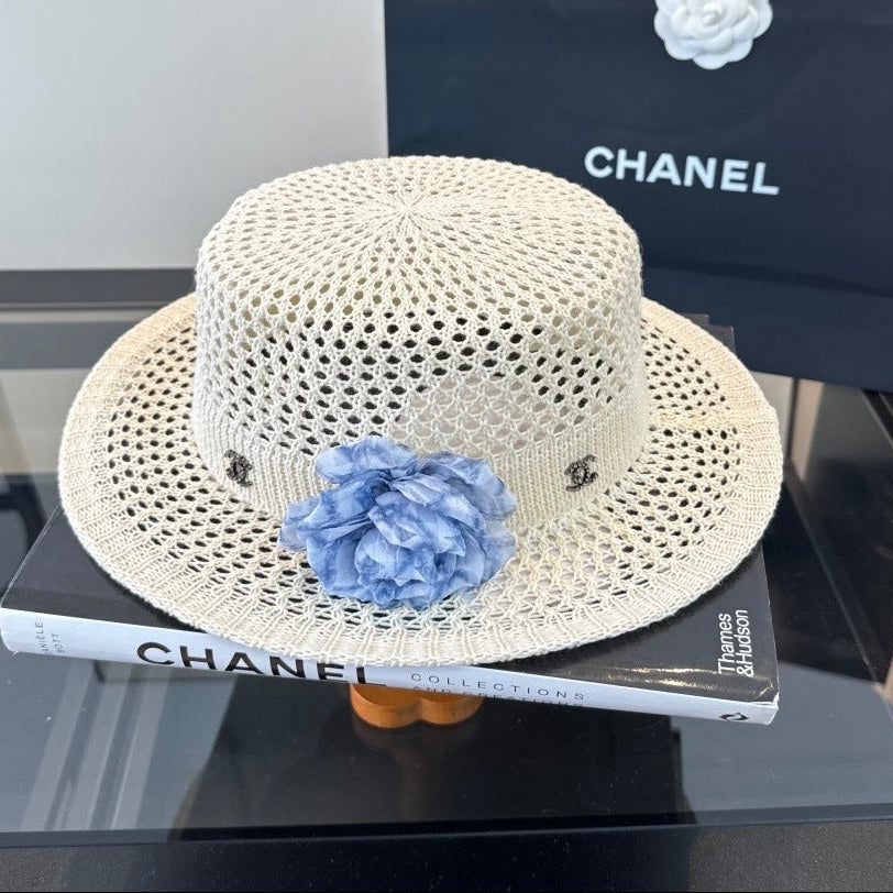 Chanel Knitted Hat With Flower 379509