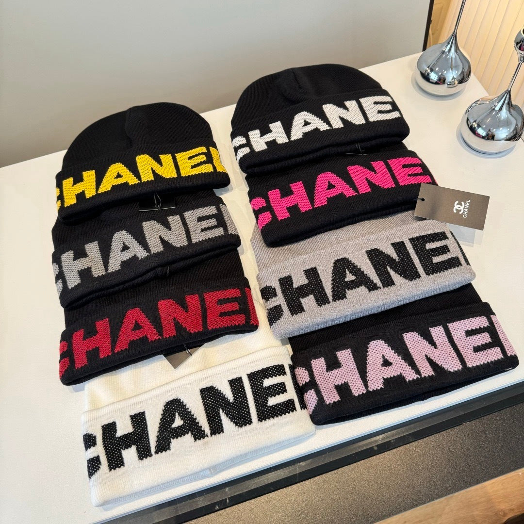Chanel Wool Beanie With Logo 435289