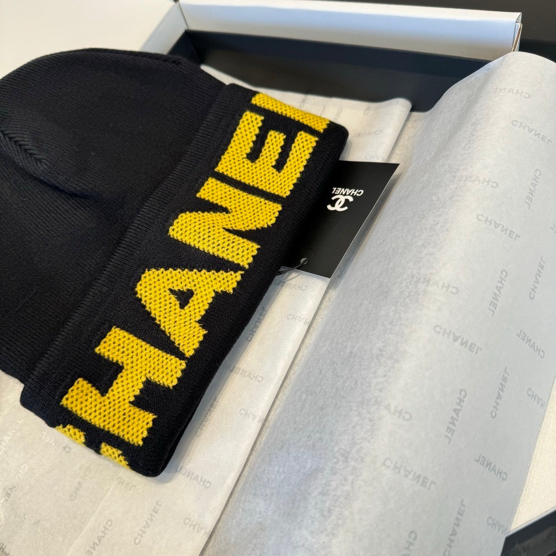 Chanel Wool Beanie With Logo 435289