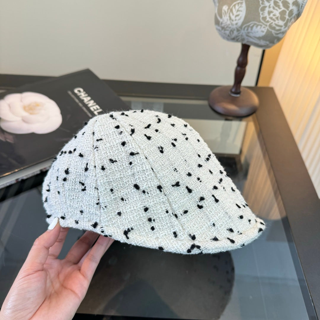 Chanel Tweed Baseball Hat 491578